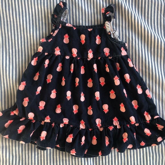 Carters 9M Pineapple Dress with Bonus Organic Onsi - Picture 3 of 10